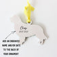 Silver Dog Memorial Ornament