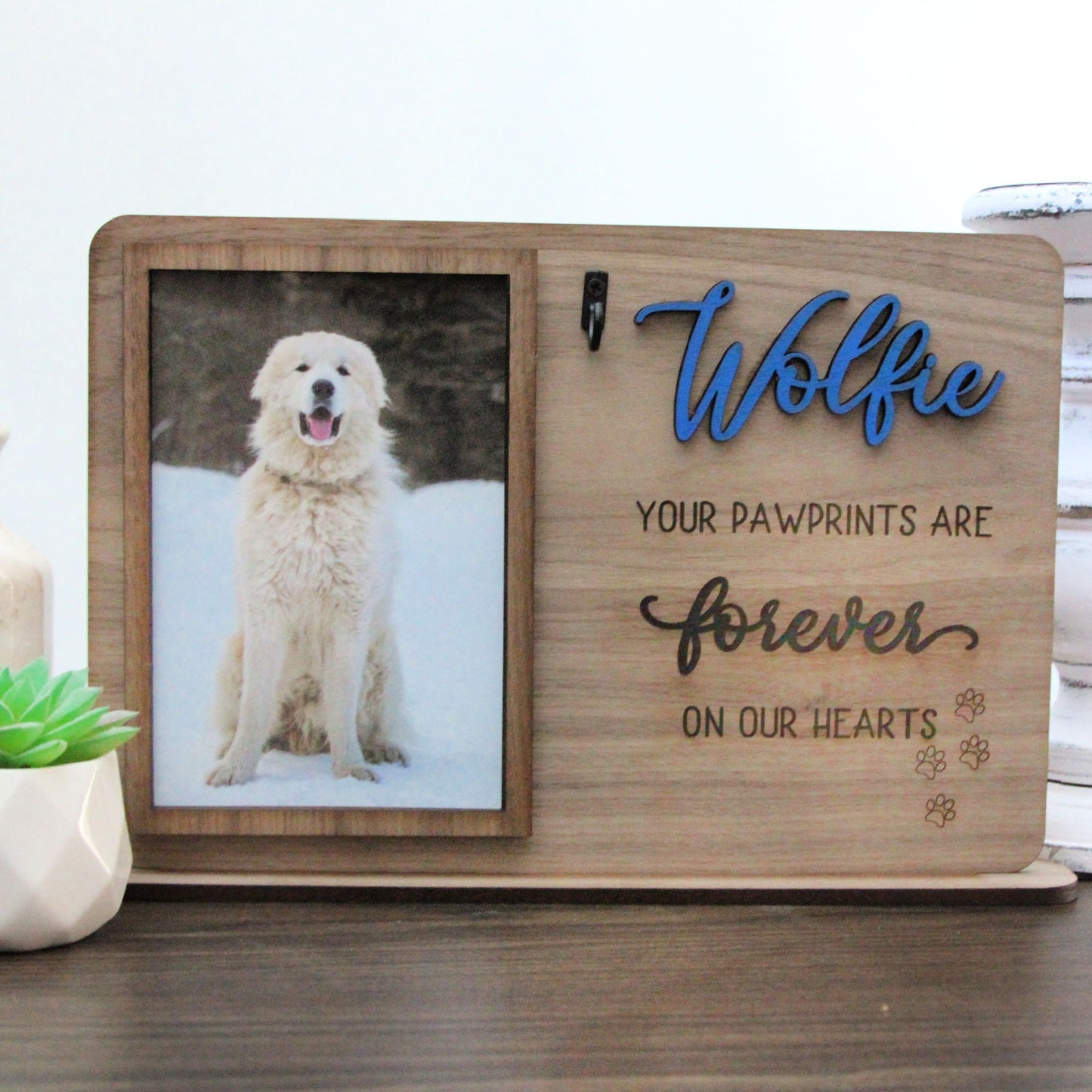 Pawprints on our Hearts Pet Loss Frame
