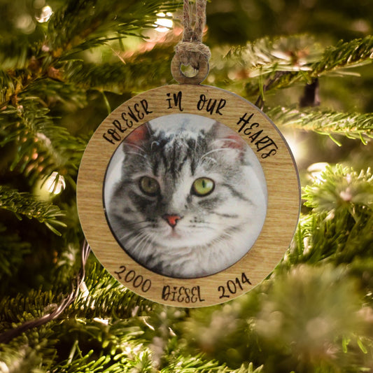 Pet Loss Photo Memorial Ornament